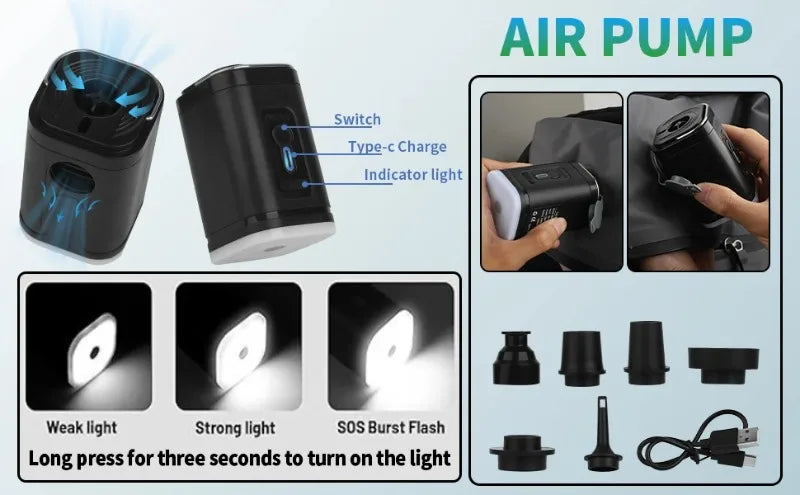 Space Saving Vacuum Compression Travel Bag with Air Pump
