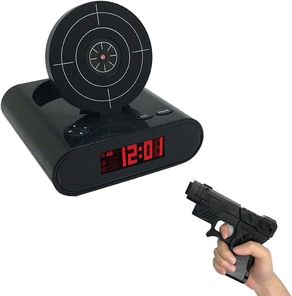 Gun Shooting Alarm Clock