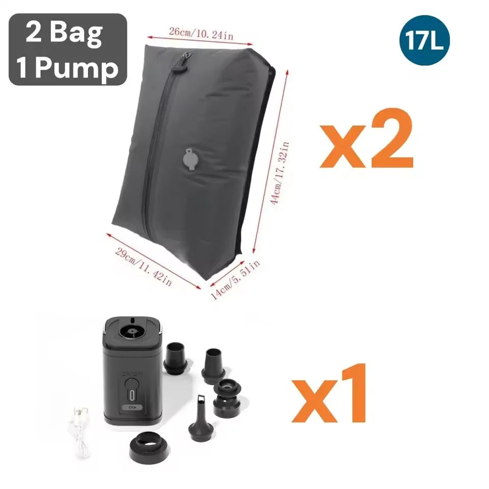 Space Saving Vacuum Compression Travel Bag with Air Pump